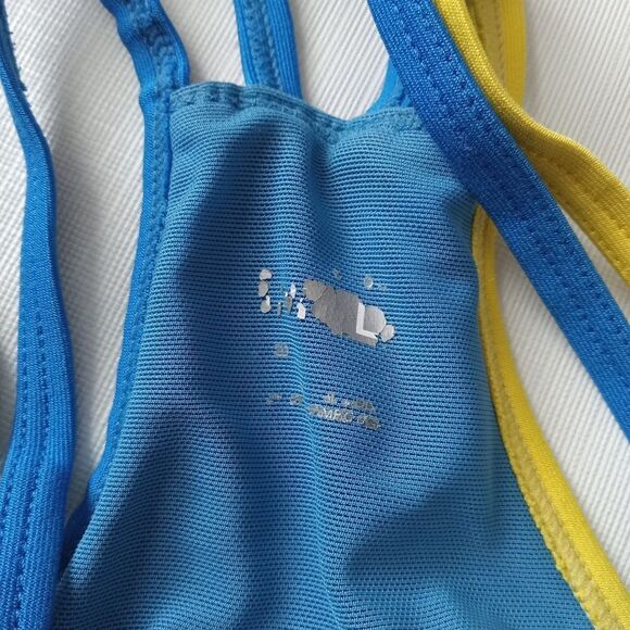 Nike Blue and Yellow Livestrong Racerback Athletic Tank Top Women's Size Large - Picture 3 of 12